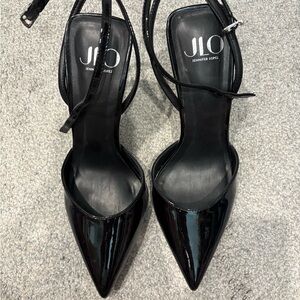 Jennifer Lopez Black Harlio Heels